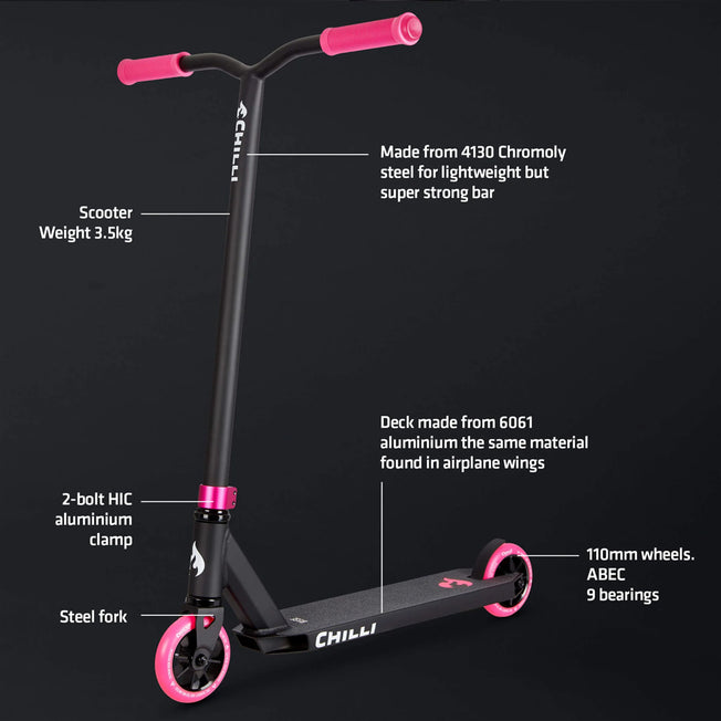 Chilli Base Complete Scooter - Black / Pink