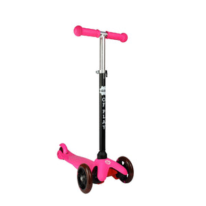 Ace of Play 3 Wheel Scooter with LED Flashing Wheels - Pink