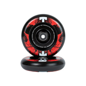 Tilt Durare Scooters Wheels - 110mm - Skulls Red - Pair
