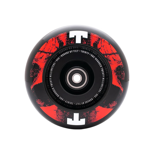 Tilt Durare Scooters Wheels - 110mm - Skulls Red - Pair