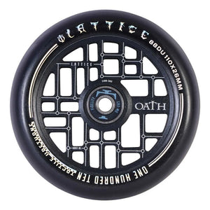 Oath Lattice Wheels - 110mm - Black - Pair