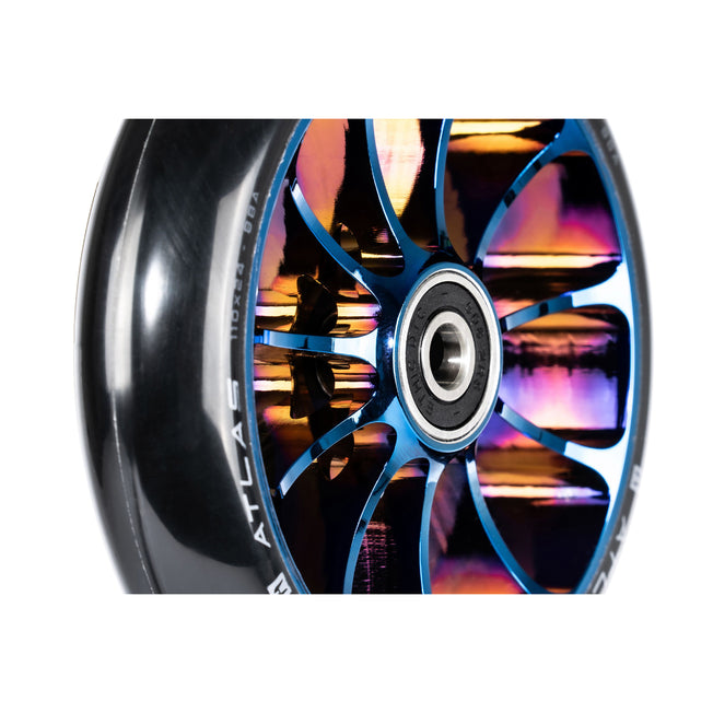 Ethic Atlas Pro Scooter Wheel - 110mm - Black / Blue Chrome