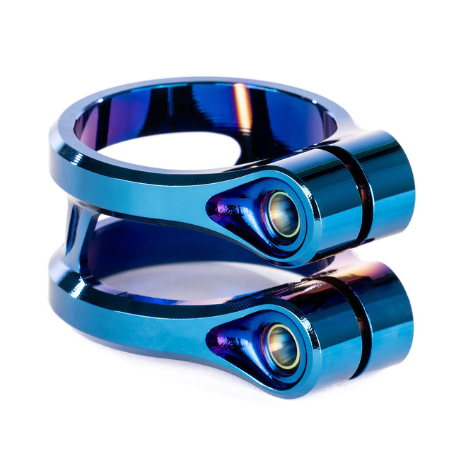 Ethic Sylphe V2 Scooter Double Clamp - 34.9mm - Blue Chrome