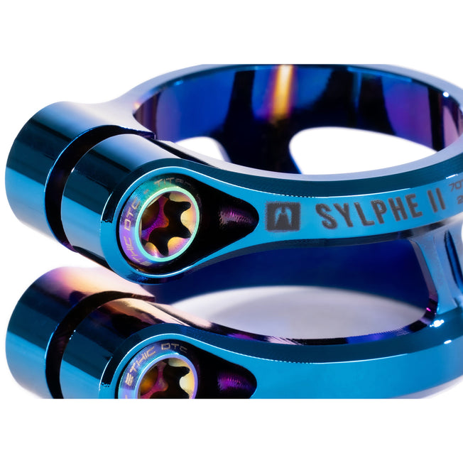 Ethic Sylphe V2 Clamp - 34.9mm - Blue Chrome