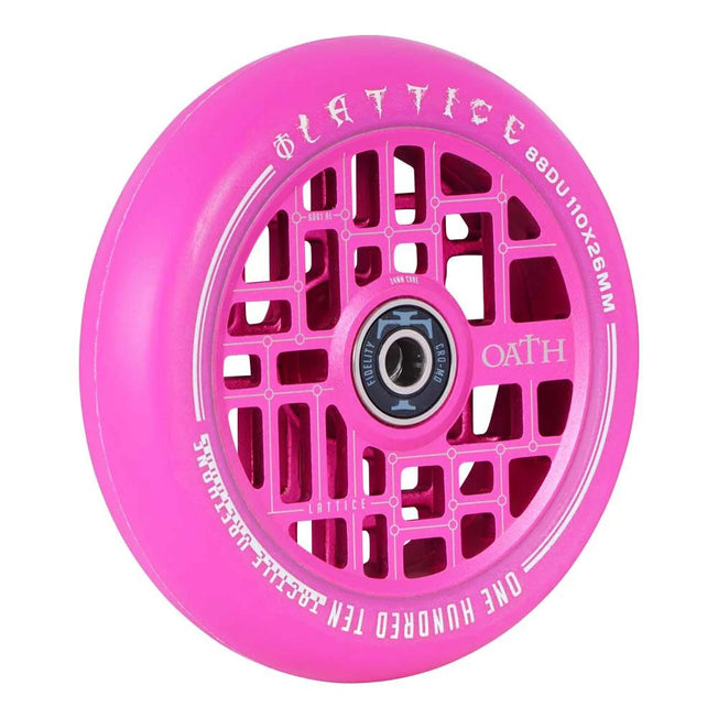 Oath Lattice Wheels - 110mm - Pink - Pair