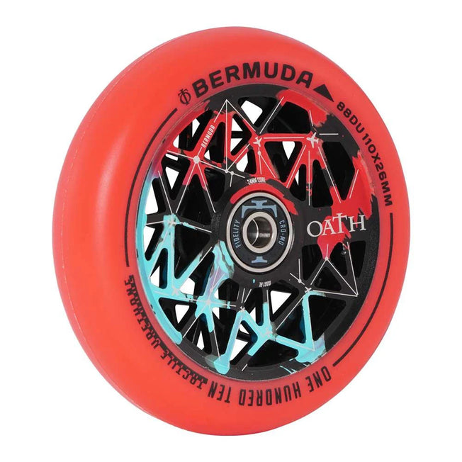 Oath Bermuda Wheels - 110mm - Black / Teal / Red - Pair