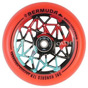 Oath Bermuda Wheels - 110mm - Black / Teal / Red - Pair