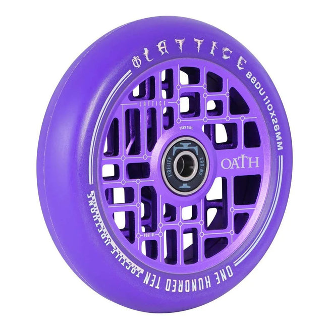 Oath Lattice Wheels - 110mm - Purple - Pair