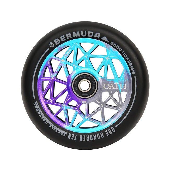 Oath Bermuda Wheels - 110mm - Black / Purple / Titanium - Pair