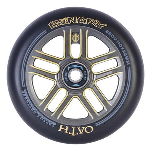 Oath Binary Wheels - 110mm - Titanium / Gold - Pair