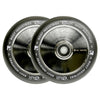 Thumbnail for Root Air Scooter Wheels - 110mm - Black on Chrome - Pair