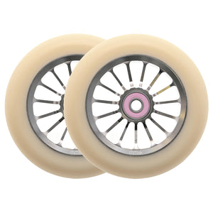 Aztek Architect 2 Scooter Wheels - 110mm - Cream - Pair