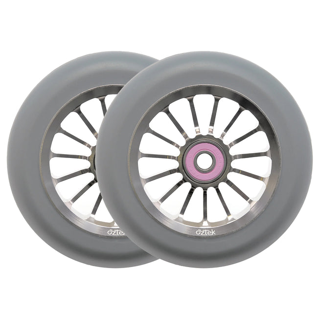 Aztek Architect 2 Scooter Wheels - 110mm - Grey - Pair