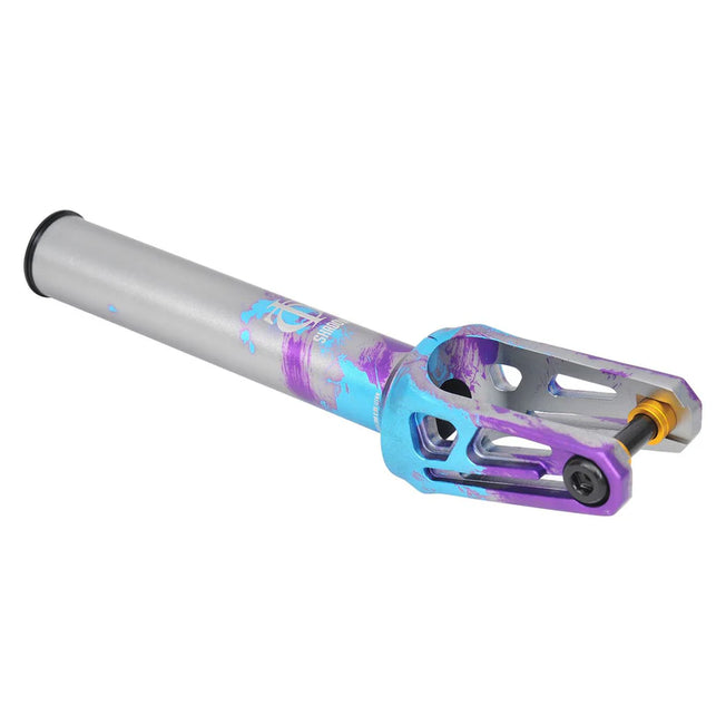 Oath Shadow SCS / HIC Pro Scooter Fork - Blue / Purple / Titanium