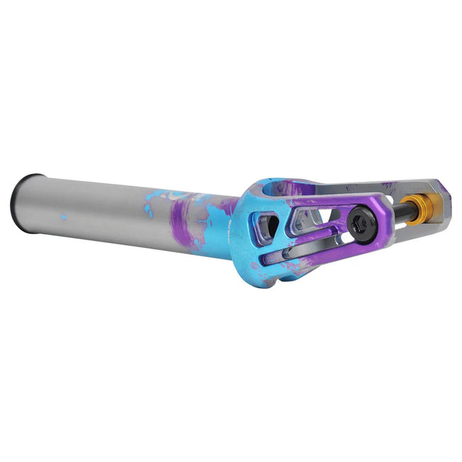 Oath Shadow SCS / HIC Pro Scooter Fork - Blue / Purple / Titanium