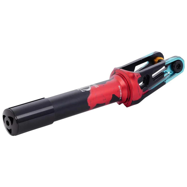 Oath Shadow SCS / HIC Pro Scooter Fork - Black / Teal / Red