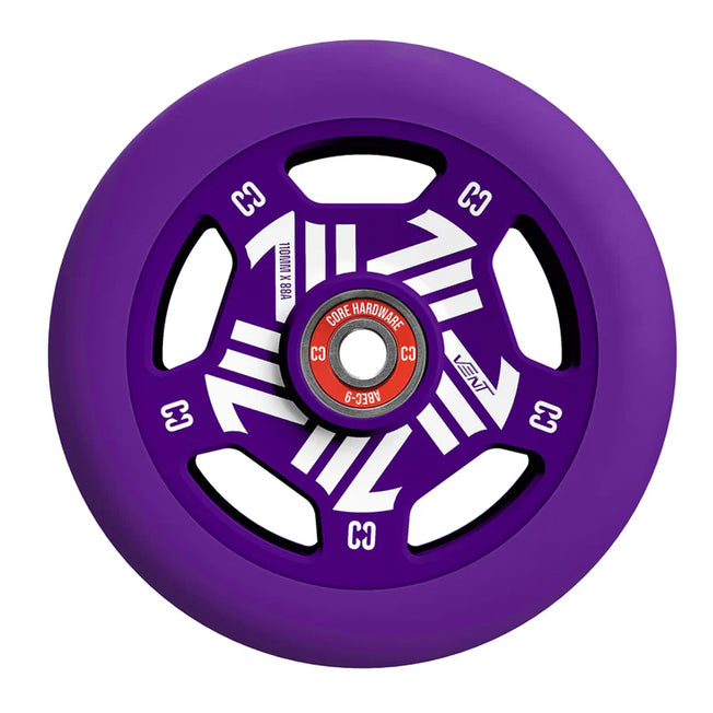 Core Vent Hollowcore Pro Scooter Wheel - 110mm - Purple