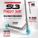 Core SL3 Complete Scooter - Chrome / Teal
