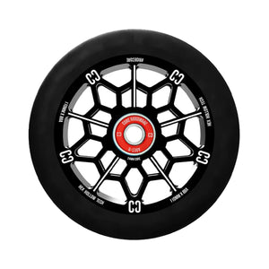 Core Hex Scooter Wheel - 110mm - Black / Black