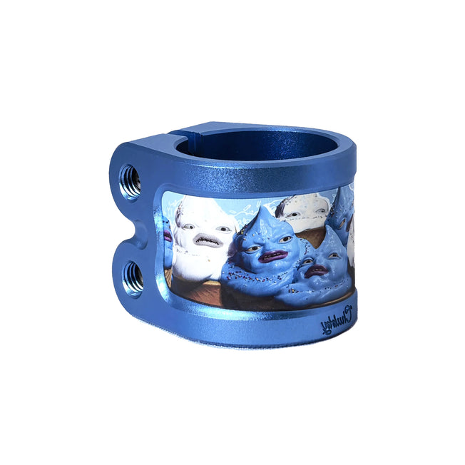Chubby Gnasher Scooter Double Clamp - Blue Ice Cream