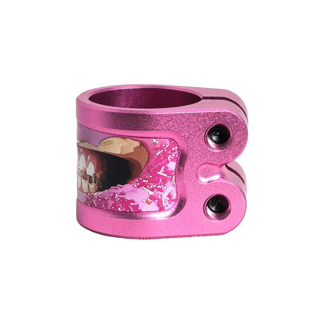 Chubby Gnasher Scooter Double Clamp - Pink Doughnut