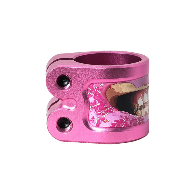 Chubby Gnasher Scooter Double Clamp - Pink Doughnut