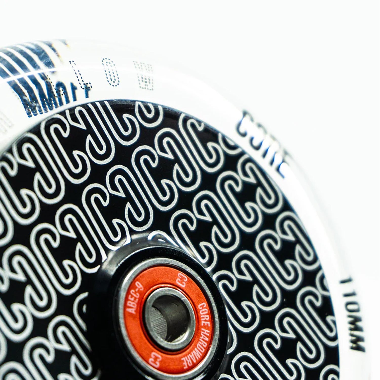 JP SCOOTERS 110x24 ホローコアウィール 2個セット Core Hollowcore Scooter Wheel V2 - 110mm - Clear/Black | Dogg Scooters