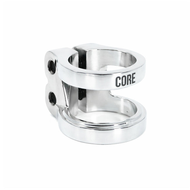 Core Venom Scooter Double Clamp - Chrome
