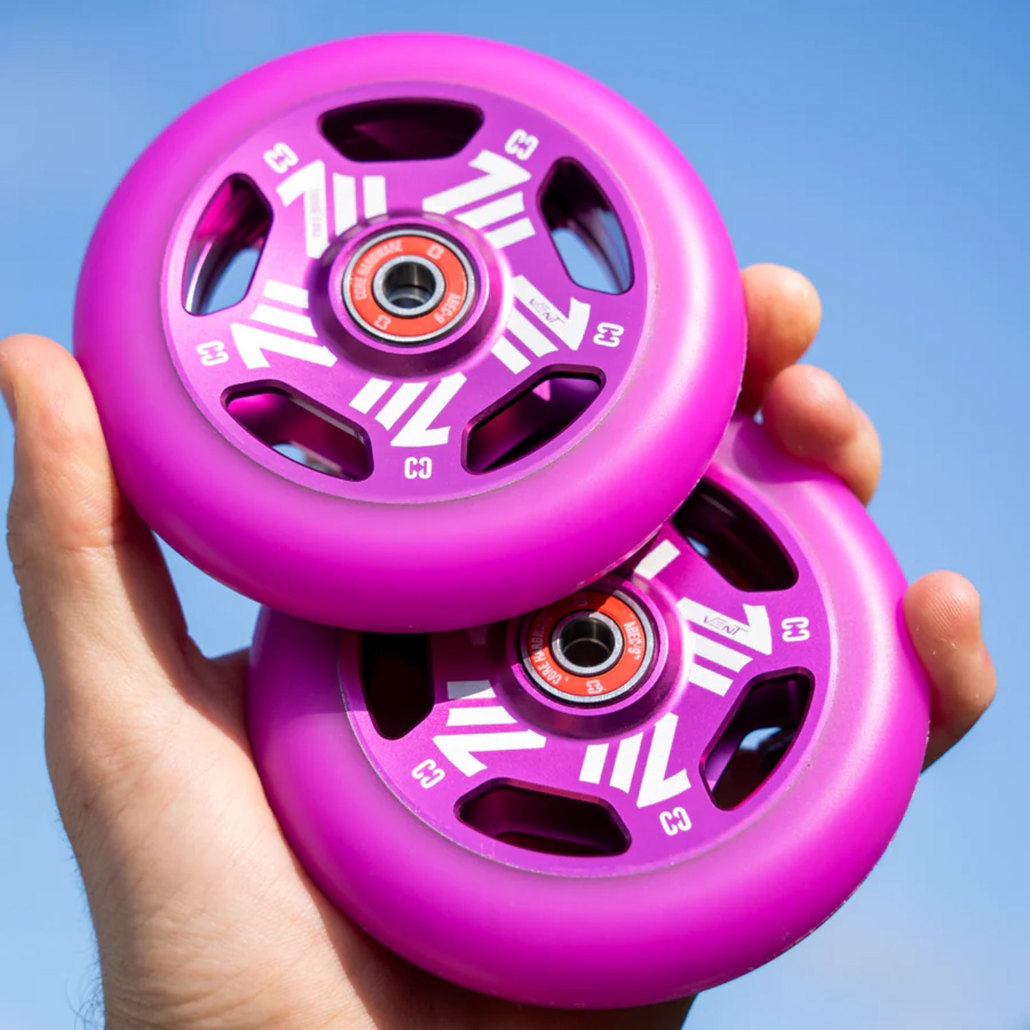 Core Vent Hollowcore Scooter Wheel - 110mm - Purple | Dogg Scooters