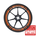 District W120 Dual Width Pro Scooter Wheel - Black / Orange