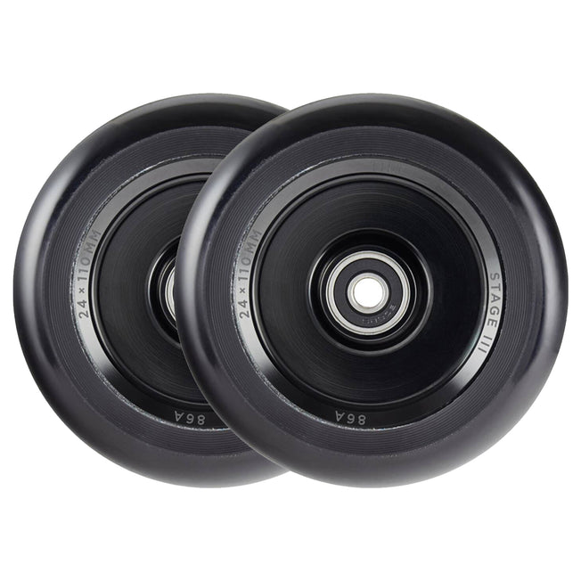 Tilt Durare Scooter Wheels - Fullcore - 110mm - Black - Pair
