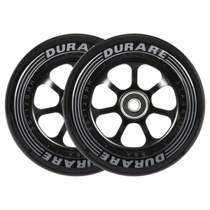 Tilt Durare Scooter Wheels - Spoked - 120mm - Black - Pair