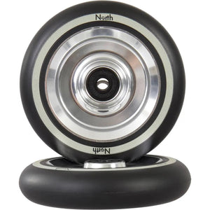 North Fullcore Wheel - 115mm - Black / Silver - Pair