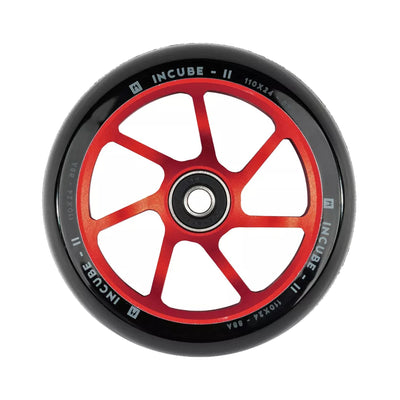 Ethic Incube V2 Scooter Wheel - 110mm - Black on Red