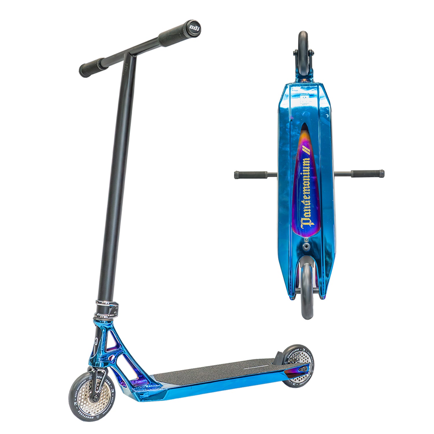 Ethic Pando Custom Scooter - Black / Chrome Blue | Dogg Scooters