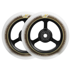 North Index G5 Scooter Wheels - 115mm - Black / White - Pair