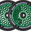 Root Honeycore Wheel - 110mm - Black on Green - Pair