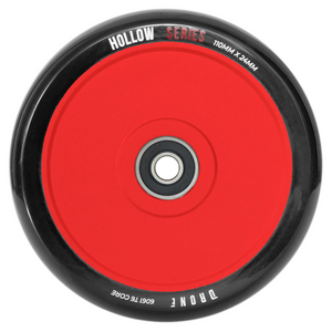 Drone Hollow Series Pro Scooter Wheel - 110mm - Black / Red