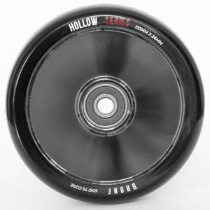 Drone Hollow Series Pro Scooter Wheel - 110mm - Black / Smoked Chrome