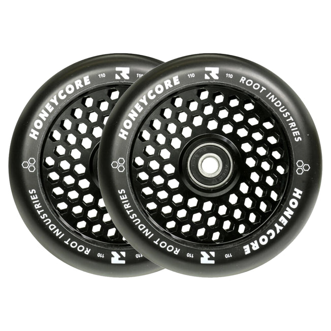 Root Honeycore Scooter Wheels - 120mm - Black on Black - Pair