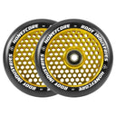 Root Honeycore Scooter Wheels - 110mm - Black on Gold - Pair