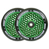Thumbnail for Root Honeycore Scooter Wheels - 110mm - Black on Green - Pair
