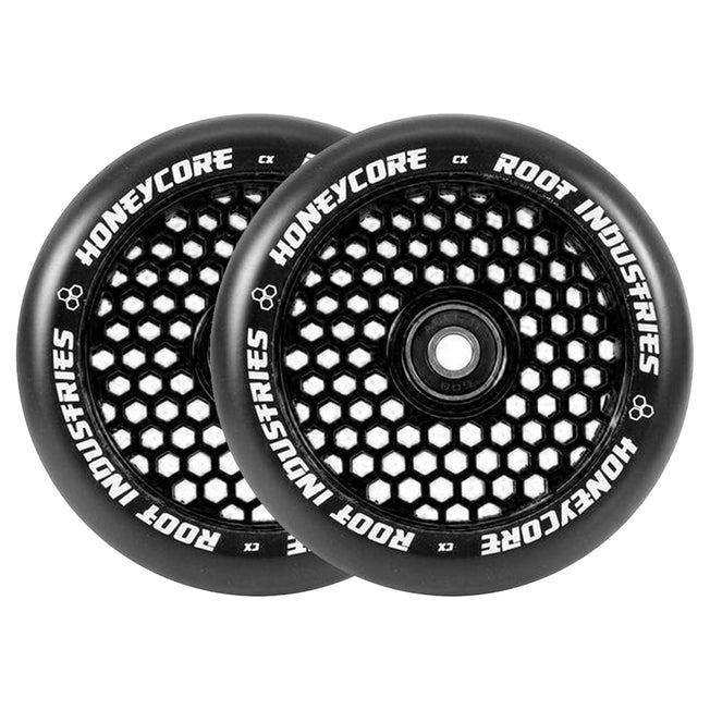Root Honeycore Scooter Wheels - 110mm - Black on Black - Pair