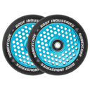 Root Honeycore Scooter Wheels - 110mm - Black on Blue - Pair