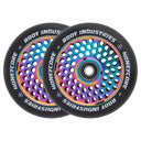 Root Honeycore Scooter Wheels - 110mm - Black on Oil Slick - Pair
