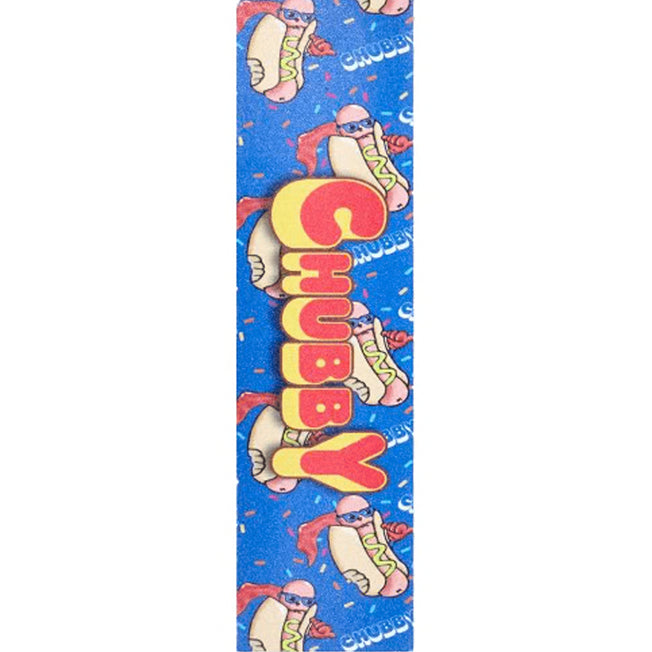 Chubby Hot Dog Scooter Griptape - Blue / Pink