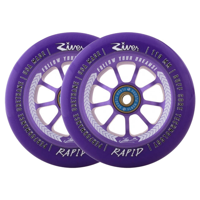 River Rapids Signature Wheels - Jordan Clark - 110mm - Purple - Pair