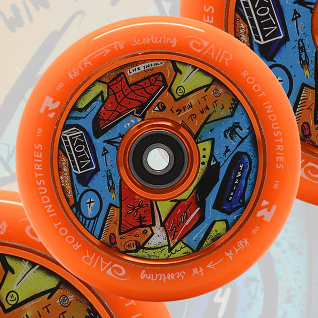 Root x KOTA Air Wheels - Limited Edition - 110mm - Orange - Pair