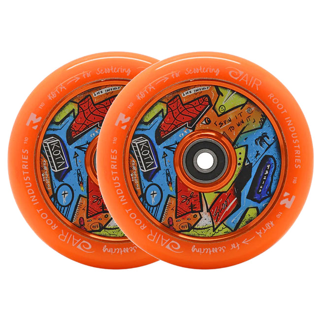 Root x KOTA Air Wheels - Limited Edition - 110mm - Orange - Pair