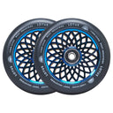 Root Lotus Scooter Wheels - 110mm - Black on Blu-ray - Pair